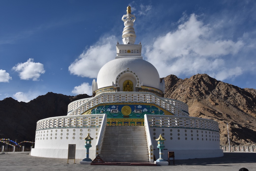 Peace Stupa in Ladakh
